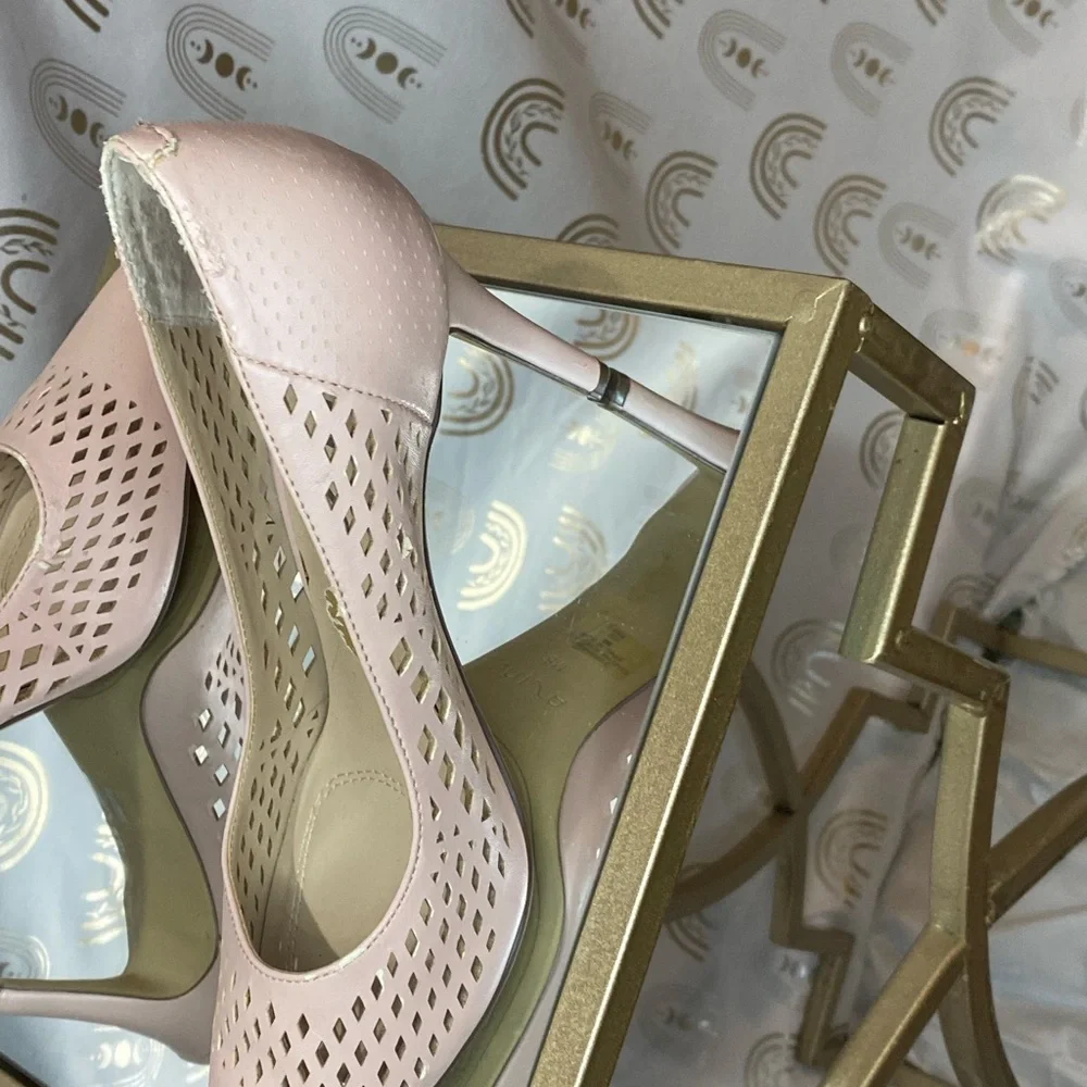 Unisa Blush Pink Perforated Heels